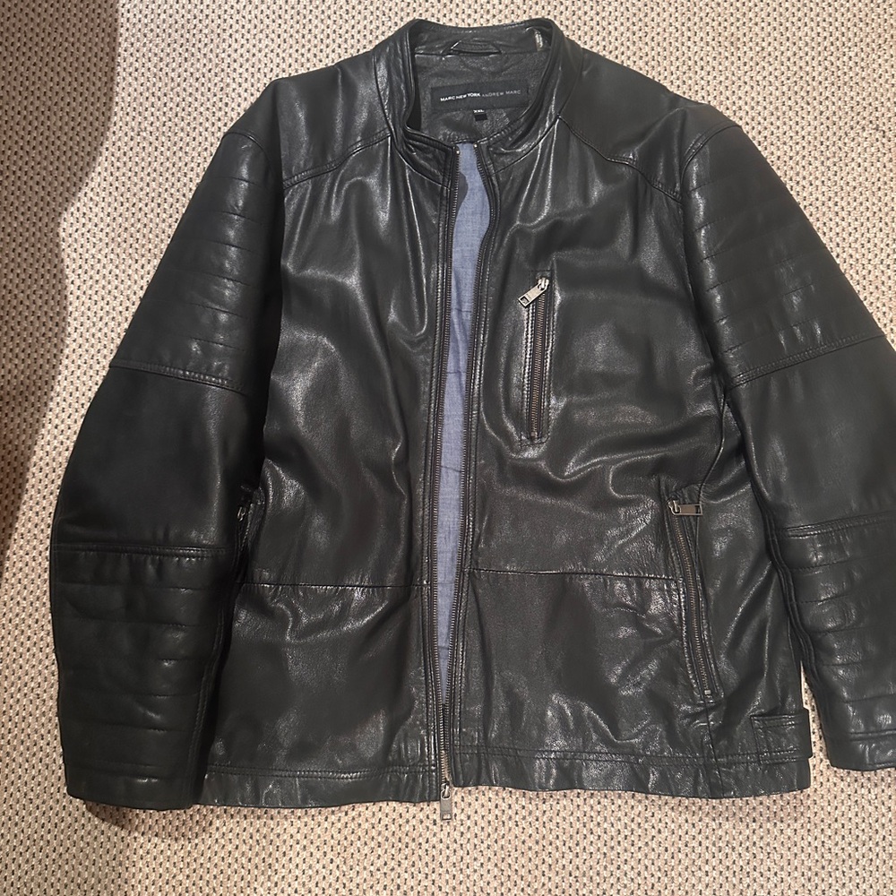 Men's Black Leather Jacket